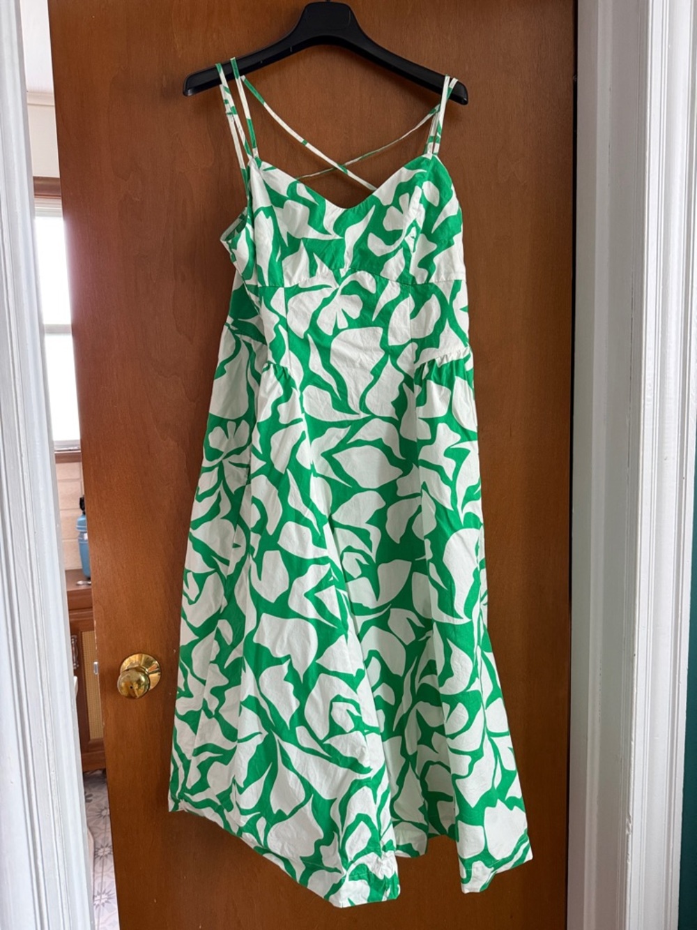 a new day Green and White Floral Maxi Dress